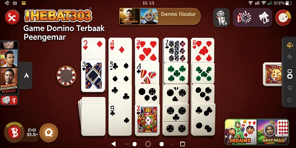 Tampilan gameplay seru di HEBAT303 dengan fitur Domino yang menarik.