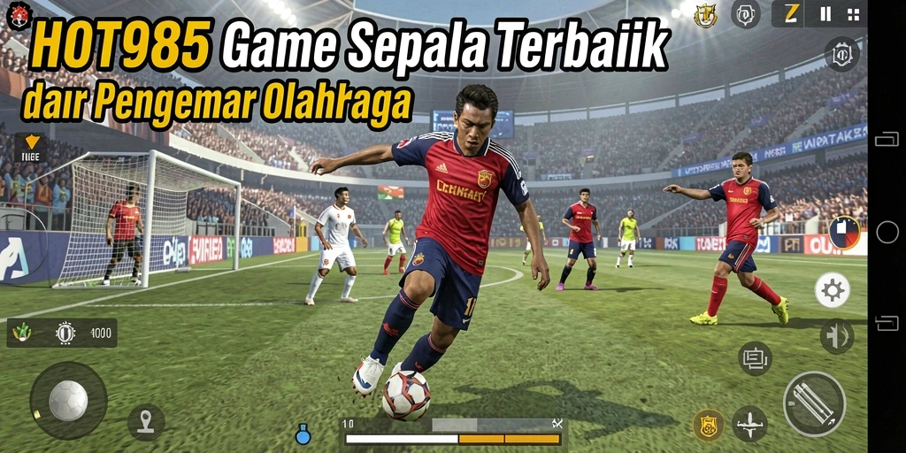 Gameplay mendebarkan dari HOT985 dengan tim sepak bola pilihan Anda.