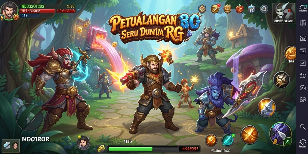 Tampilan gameplay menarik dari INDOSLOT303 dengan aksi RPG seru.
