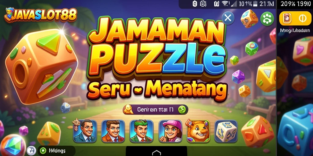 Tampilan gameplay menarik dari JAVASLOT88 dalam menyelesaikan puzzle.