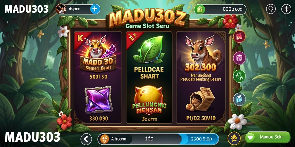 Tampilan gameplay menarik dari game Slot MADU303.