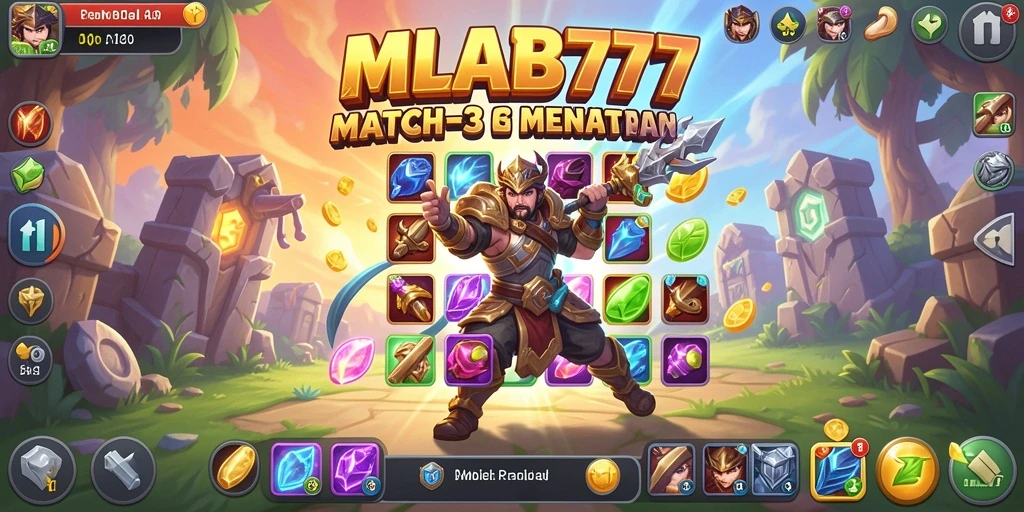 Screenshot gameplay MLBB777 yang penuh warna dan menarik.