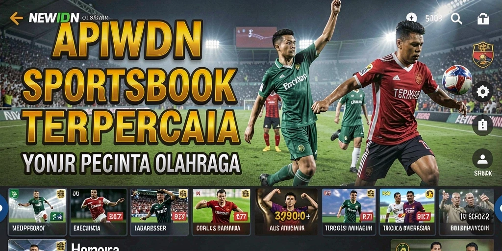 Tampilan gameplay NEWIDN dengan berbagai pilihan taruhan olahraga.