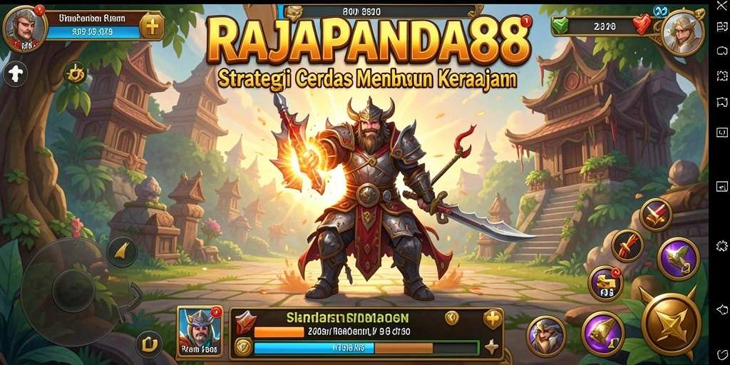 Tampilan gameplay menarik RAJAPANDA88 dengan aksi strategi mendebarkan.