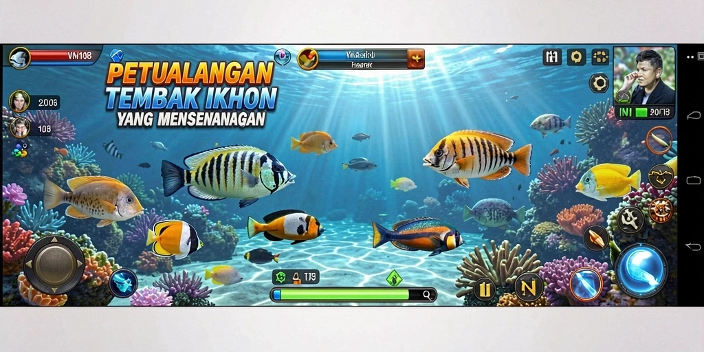 Tampilan menakjubkan dari gameplay Tembak Ikan yang seru.