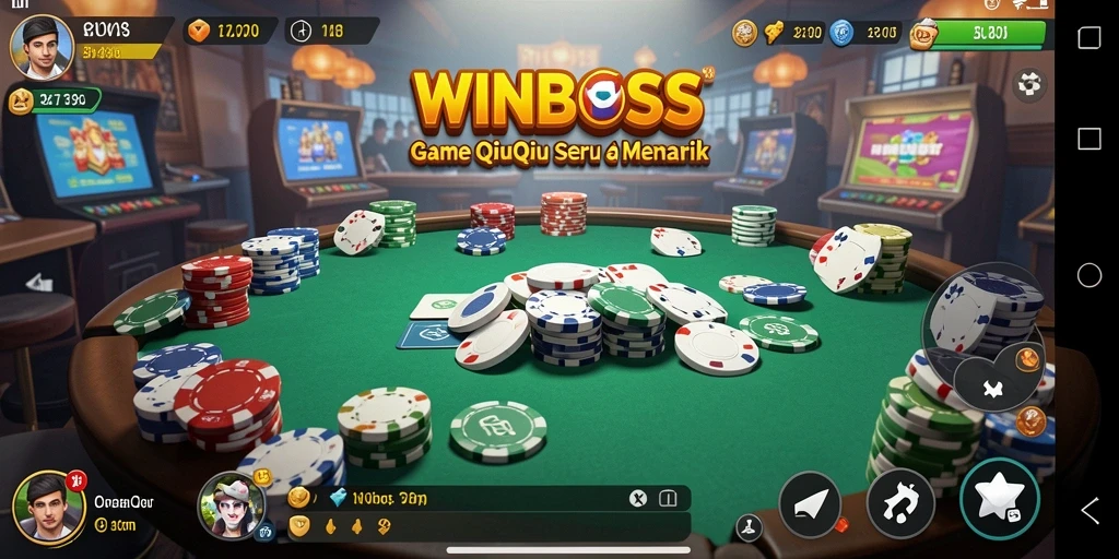 Tampilan gameplay seru dari WINBOSS dalam aksi QiuQiu.